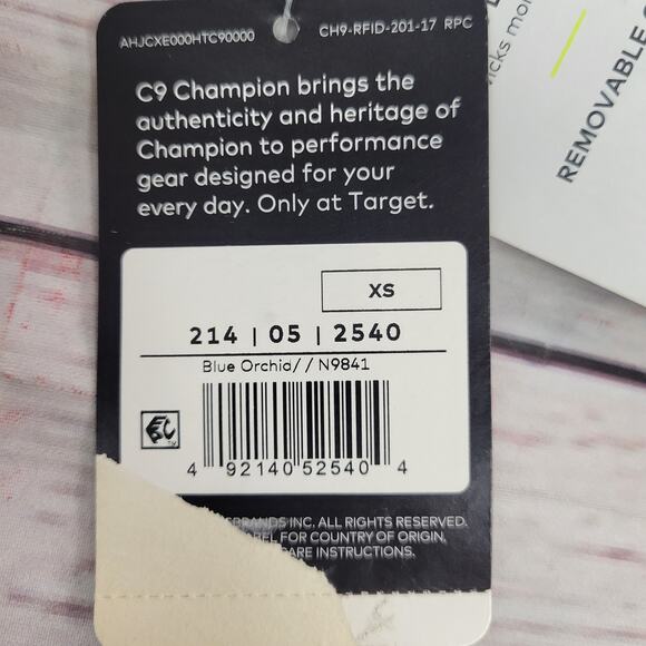 C9 By Champion XS Blue Orchid Racerback Seamless Sports Bra - Picture 4 of 6